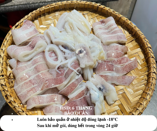 Mực ống tươi loại 1 - Hình ảnh 2